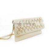 Floral style pu leather bag for women