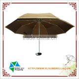 21" Rubber Handle Aluminum Folding Umbrella