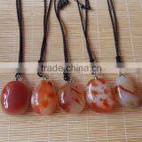 Beautiful Natural Red Agate Carnelian Crystal Pendants for Gift Decoration
