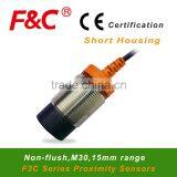 M30 Cylindrical, Non-Shelid/Non-flush Proximity Sensor, Position Detection, Existing Detection.