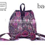 2016 Popular New Chinese Folk Style Fancy Canvas School Bag thumbnail-3