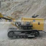 Costa Rica rock water well crawler wagon drilling rig machine with air compressor