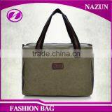 China Supplier Simple Men Daily Use Travel Bag Washed Canvas Male Handbags thumbnail-3