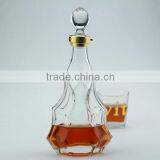 Factory Price Brandy Bottle 500ml Crystalwsa Headesd Cap Bottles Blue Paint Bottles