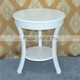 Simple Modern Wood White Round Coffee Table for Wholesale thumbnail-6