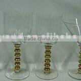 STEM GLASS WITH GOLDEN BEAD thumbnail-1