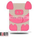 Red Color 9.7 Inch Wool Felt Tablet Case Cute Cartoon Pig Bag Tablet Sleeve Tablet Pouch