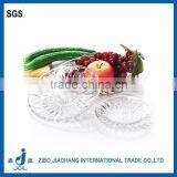 2016 New Design Clear Cylinder Diamond Glass Plates Wholesale thumbnail-1