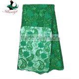 Haniye JLQ20-1/Newest African Net Lace With Sequins High Quality African Tulle Lace Fabric thumbnail-3