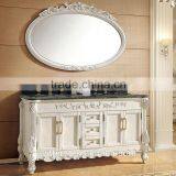 42" Royal Seikofinecut Double Ash Solid Wood Bath Furniture in White WTS-837DO