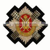 Hand Embroidered Blazer Badges Gold and Silver Bullion thumbnail-2