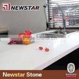 Newstar Prefab White Quartz Solid Surface Top