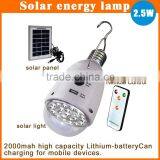 Portable Dual Usb Car Charger Solar Led Light Solar Lamp Solar Powered Light for Indoor