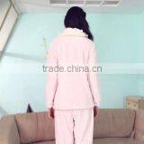 Newest Nightgowns 2017 Bundle Clothing Cotton Blue Classic Pajamas Customized 100% Polyester Thermal Coral Fleece Pyjamas thumbnail-3