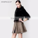 China sale fashion mulitcolor real mink womens coat for winter