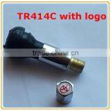 TR414C Zinc-alloy Tire Valves With Logo / Natural Rubber Tire Valves With Logo thumbnail-3