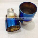 High Quality Stainless Steel Blue Exhaust Tail Tip thumbnail-3