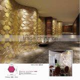 Quick Decor Idea 3D Self -stick Leather MOSAIC Easy DIY Hexagon thumbnail-3