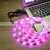 Factory Direct Sale Cheape Price Good Quality IP65 Waterproof Mini Controller Led Rope 5050 RGB Led Strip USB Cable Strip Light