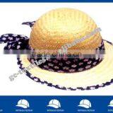Fashion Sun Cap With Flower Silk thumbnail-1