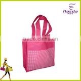 pink non woven ultrasonic bag for shopper