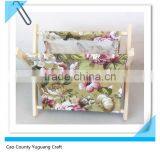 Unique design high quality handmade customized wooden magazine rack