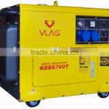 2016 VLAIS High Quality 5.5kw Low Oil Diesel Generator Machine for Three Phase