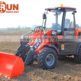 Everun Brand Farming Tools 1.0 Ton Compact Wheel Loader With Mixer Bucket thumbnail-3