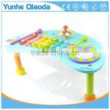 Wooden Musical Percussion Instruments Blue Moon Shape Table Xylophone Drum Symbol Noisy /educational Wooden Toy/ thumbnail-5