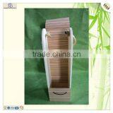 Eco-friendly Handling Wine Packaging Colorful Veneer Wooden Box thumbnail-4