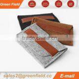 Felt Phone Wallet Bag, Leather Phone Wallet Bag thumbnail-1