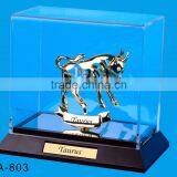 24K Gold Plated Zodiac Sign Taurus Stand Packed in Acrylic Box thumbnail-1