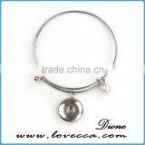 2016 New Designs Snap Jewelry Fashion Chain Design Snap Button Bracelet thumbnail-5