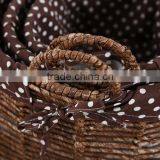 Rattan&wicker Laundry Basket With Fabric Inner thumbnail-5