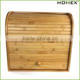 Bamboo Kitchen Double Bread Box/ Bread Holder Homex-BSCI thumbnail-1