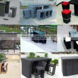 Balcony Outdoor Furniture Leisure Rattan Bar Set thumbnail-2