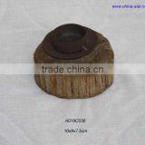 Wooden Candle Holder-round thumbnail-1