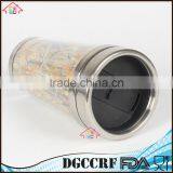 NBRSC Wholesale Promotional 16oz Paper Insert Stainless Steel Tumbler,16oz Plastic Tumbler With Stainless Steel Liner Mug thumbnail-2