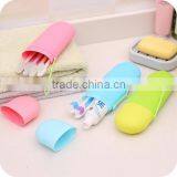 Colorful Portable Travel Toothbrush Case Toothbrush Box Toothpaste Box Dental Tool Box thumbnail-3