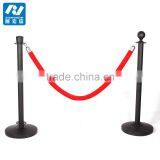 2pcs Black Steel Crowd Control Stanchion thumbnail-1