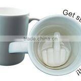 Creative Funny Middle Finger Mug thumbnail-2