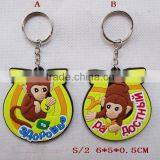 Fashion Low Price New Rubber Monkey Keychain for Russia New Year thumbnail-3
