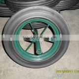 Solid rubber wheel 14''x4''