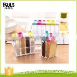 Creative Transparent Plastic Condiment Box Kitchen Storage Box thumbnail-2