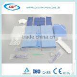 CE&ISO13485 Approved High Quality Disposable Surgical Laparotomy Abdominal Drape Pack thumbnail-1