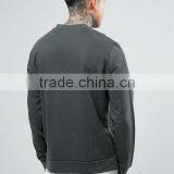 2017 Best Price High Quality New Design Durable Baseball Collar 100% Cotton Sweat Grey Casual Men Sport Jacket thumbnail-2