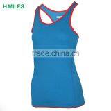 Custom OEM Workout Plain Elastic Cool Dry Woman Tank Top Women Gym Sports Yoga Jogging Tank Top thumbnail-1