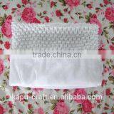 Wholesale Baby 9 Inches White Crochet Lined Top,top Baby Headband