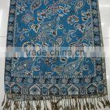 2017 Russian Vogue Ladies Designer Classic Jacquard Paisley Floral Viscose Winter Shawl thumbnail-1