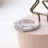 Fashion Jewelry Cheap Wholesale Multi-layered Romantic Sterling Silver CZ Rings for Wedding thumbnail-4